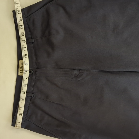 L.L. Bean Original Fit Cotton Twill Pants 14P Navy Blue - Picture 11 of 14